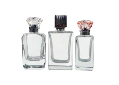 China Portable Refillable Empty Glass Perfume Bottle Light Weight With Plastic Cap for sale