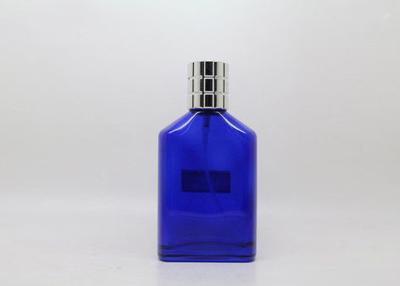 China Blue Color Small Refillable Perfume Spray Bottles Handsome Men Style for sale