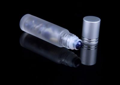 China 10ml Perfume Refillable Rollerball Container Natural Semiprecious Stones Gemstone for sale