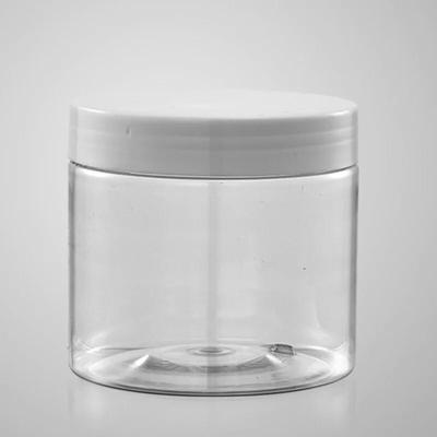 China Transparent PET Plastic Food Jars Safety Customize Design For Snacks Storage for sale