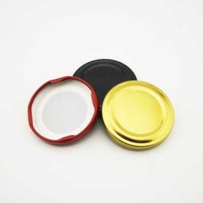 China Tinplate Round Fruit Can 42mm Diameter Glass Bottle Cap for sale