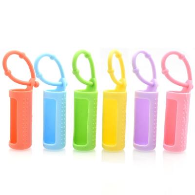 China 10ml Silicone Roller Gemstone 5ml Roll On Bottles Holder Sleeve Essential Oil Carrying Case Travel Protective Cover for sale