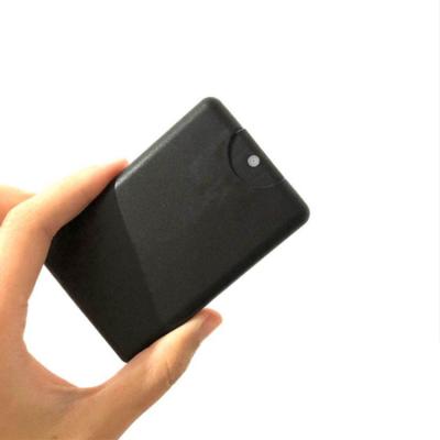 China Black Portable Capacity 10ml 20ml Card Spray Bottle for sale