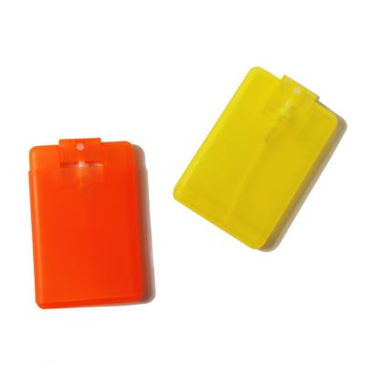 China Promotional Hand Sanitizer Holders Odm Credit Card Spray Bottle 10ml 15ml 20ml 25ml for sale