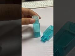 Trapezoidal Cosmetic Plastic Bottle 30ml PET With Screw Flip Cap