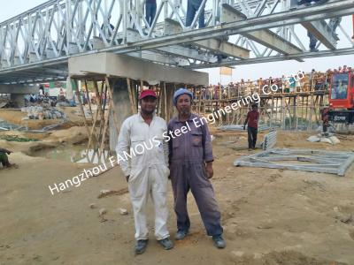 China Weitgespannte dauerhafte Bailey-Brücke Stahlfachwerkbrücke-modulare Delta-Brücken zu verkaufen