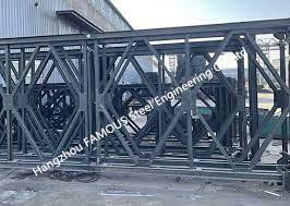 China Blue Steel Bridge Components Steel Structure Acrossing River Q345B - Q460C Grade for sale