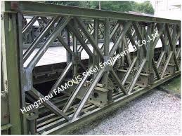 中国 Q345ベイリー橋のパネル、陸橋の跨線橋の高速道路の構造のベイリー橋の部品サポート 販売のため