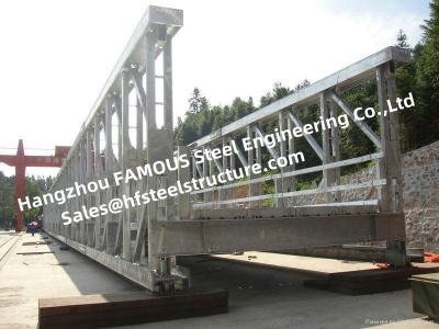 China Palmo largo de Constrcuct del puente de acero ferroviario de Bailey del metal solo para el cliente de Rusia en venta