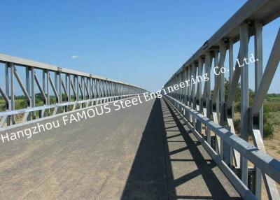 China Modern Prefabricated Pedestrian Bridges , Modular Bailey Temporary Footbridge Overpass Road for sale