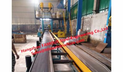 China General Structural Steel Construction Process Cutting Splicing Welding Polishing Shot Blasting Coating Treatment for sale