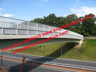 中国 Length 500m Steel Bridge Structures Complying with Astm Design Standard 販売のため
