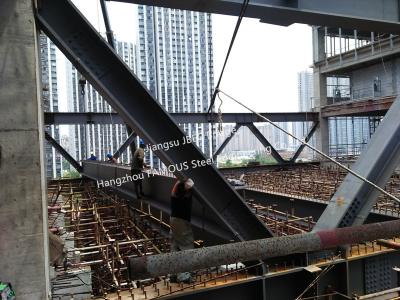 China Sea Span Structural Steel Bridge , Steel Beam Bridge Metal Truss Construction for sale