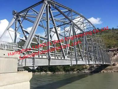 China Single Lane Prefabricated Single Span Truss Bridge High Strength Q345b Material for sale