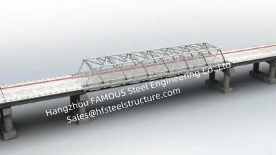 China Single Long Span Modular Steel Bridge Fabrication Hot Galvanized Painted Treatment for sale