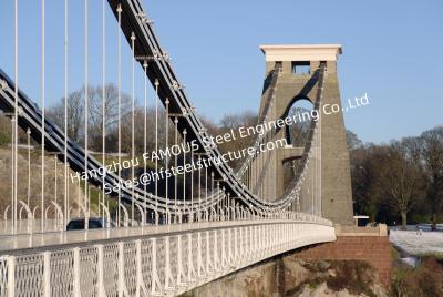China Pre-engineered Wire Suspension Bridge For Transportation Customized Overcrossing for sale