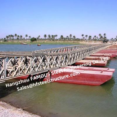 中国 緊急の適用のための軽量の構造の一時的な軍のベイリー橋 販売のため