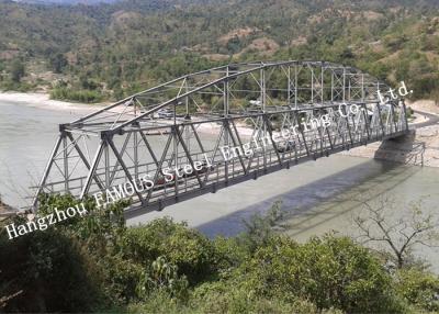 China Modular Detla Structural Steel Truss Bridge Galvanized Surface 7.6m Width for sale