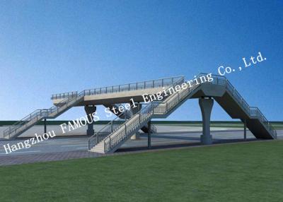 China Padrão europeu do uso provisório moderno da ponte pedestre da casa pré-fabricada da estrutura à venda
