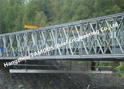 China Multi - Span Single Lane Steel Bailey Bridges Structural Formwork Truss Construction for sale