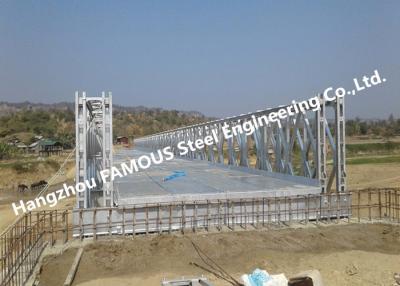 China Suspension Portable Deck Truss Bridge Hot Dip Galvanized Or Painted Corrosion Resistant for sale