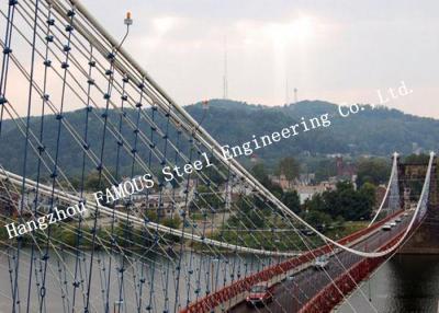China Tragbare Stahl-Bailey-Suspendierungs-strukturelle Brücke für öffentlichen Transport zu verkaufen