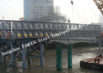 China Vida útil larga pre dirigida del cansancio Bailey de la capacidad pesada de acero modular del puente de Q345B en venta