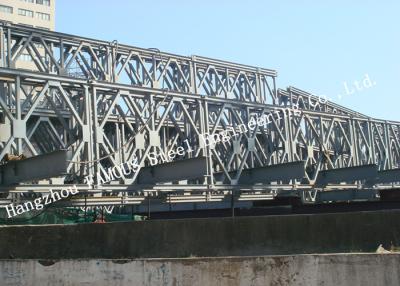 中国 電流を通されたQ235Bのプレハブの鋼鉄ベイリー橋の多スパンの構造 販売のため