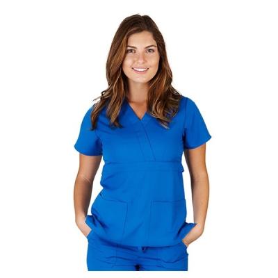 China Custom Logo Solid Color Hospital Scrub Suit Classic Style OEM Service for sale
