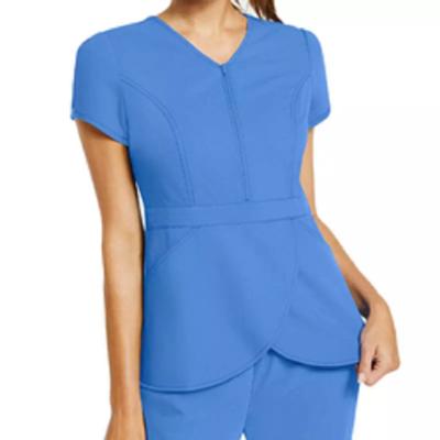 China Medical Hospital Nursing Hospital Scrubs Sets Custom Logo Solid Color  Stretch for sale