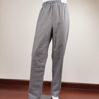 China Customized  Chef Work Pants Plain And Yarn Dyed Twill Checks Chef Pants for sale