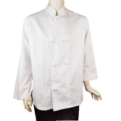 China Double Buttons Unisex Design Pure Cotton Executive Chef Coats for sale