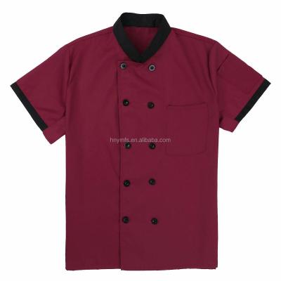 China Breathable Restaurant Coolest Chef Coats Poplin Fabric Type for sale