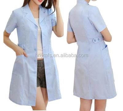 China High Quality Customized Blue Lab Coat Women Nurse Medical Scrub Suit Design for sale
