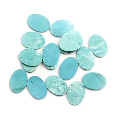 China AAA tophus nature turquoise gemstone polishing dyeing loose stone jewelry for sale