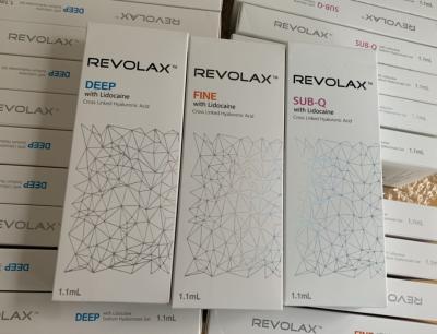 China 1.1ml Cross Linked Dermal Filler CE Revolax Injection Hyaluronic Acid For Face Line for sale