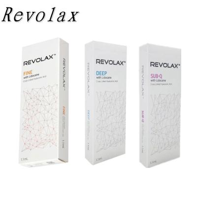 China Korea 1.1ml Revolax Cross Linked Dermal Filler Injection For Facial Volumes for sale
