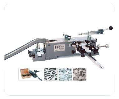 China EURO Manual Bender Rule bending machine , Dieforming machine with 41 matrix for 23.80x0.71mm steel rules for sale