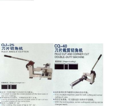China Auto máquina do dobrador/corte lateral dobro manual da máquina de corte da regra à venda