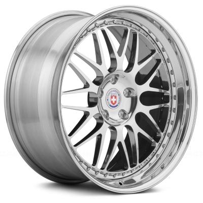 China Deep Dish HRE Forged Wheels 3 Piece Configuration 6061-T6 for sale