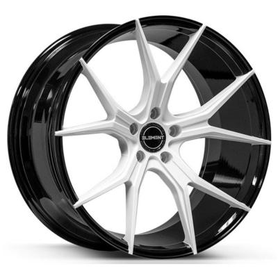 China Gloss Black Forge Auto Wheels With White Face for sale