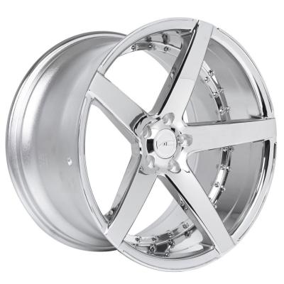 China Concave Chrome Extreme Wheels 22 Inch Staggered Rims 7-13J for sale