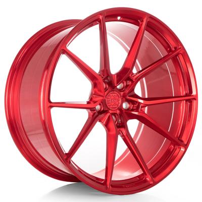 China Anrky AN12 Red Ferrari F8 Forged Wheels Aerospace Grade for sale