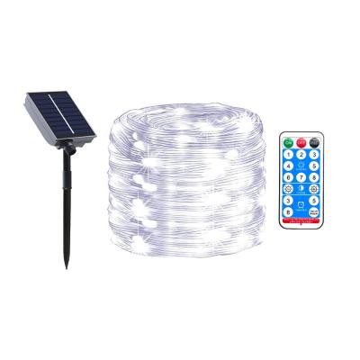 Chine 20M Ultra Bright Solar ont actionné la lumière en cuir de ficelle du fil LED des quirlandes électriques 24V à vendre