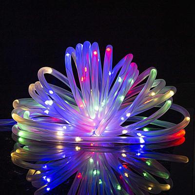 China 100 200 300 LEDs Solar Fairy Lights Party Wedding Decor LED Rope Tube Lights for sale