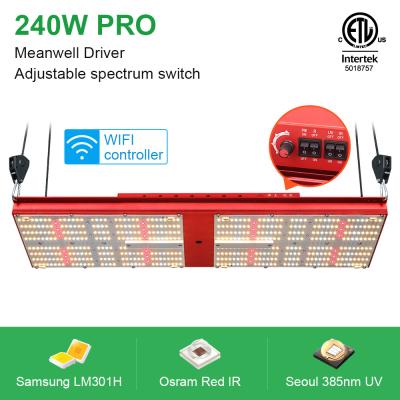 China 3000k UV IR Quantum Board LM301H 240W Samsung LED Grow Light for sale