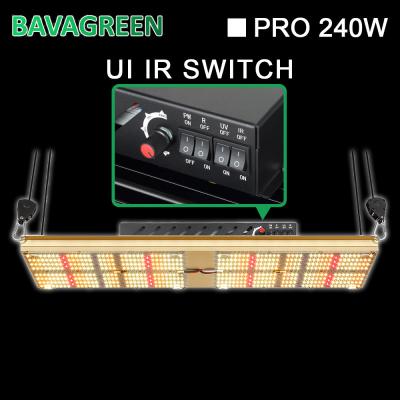 China Bavagreen 240W WIFI LM301H LED Grow Light UV IR Daisy Chain Mobile App Control for sale