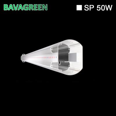 China Greenhouse 50W UV IR LED Grow Light 660nm 450nm Blue Red Spectrum 4ft for sale