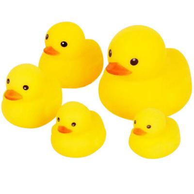 China Reusable Bath Toy Infant Accessories Voice Yellow Rubber Duck for sale