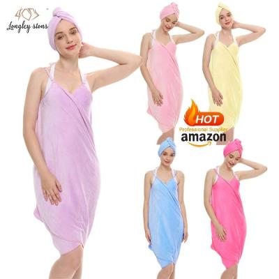 China Customized Wearable Magic Super Soft Super Absorbent Quick Dry Robe for sale